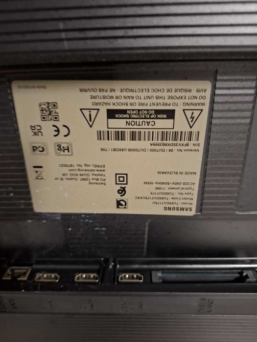 Samsung 65" 4K Smart TV TU65DU7175U - Para Reparação ou Peças