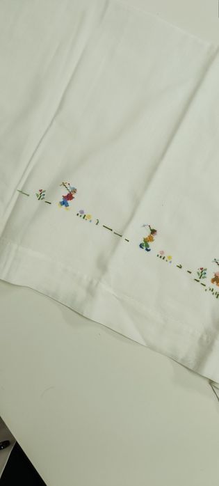 Lençol cama bebé bordado