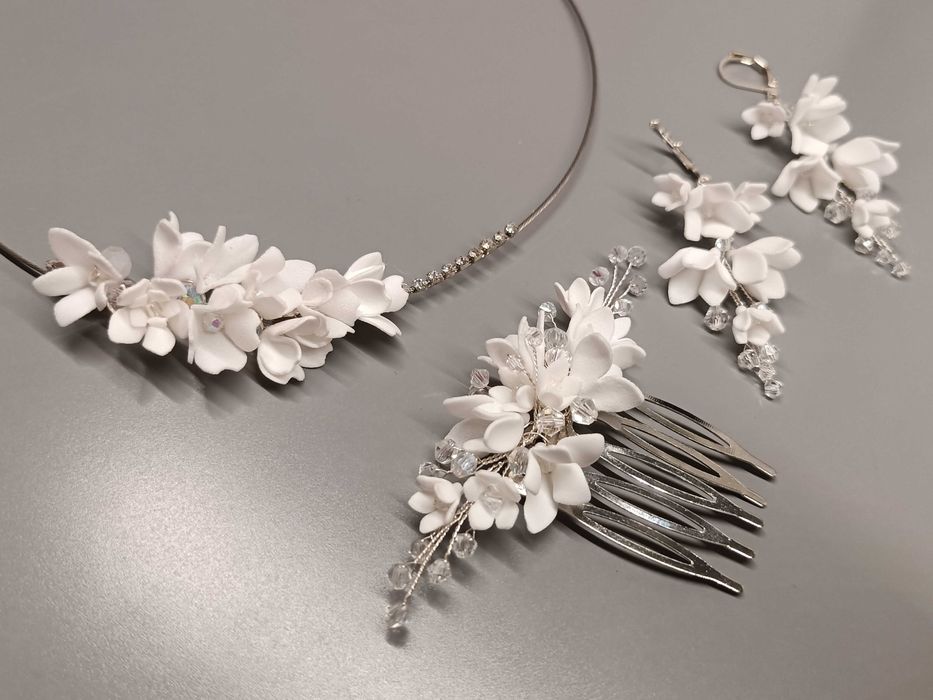 Komplet biżuterii ślubnej