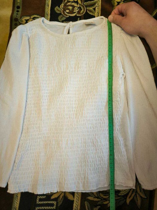 Регланы ZARA белые, школьные,134 р.