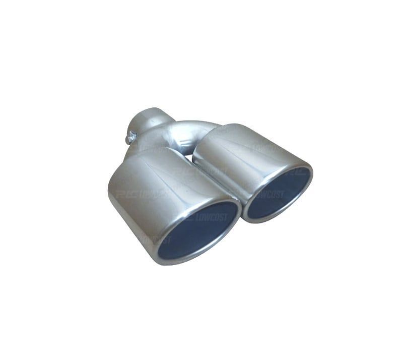 PONTEIRA DE ESCAPE DUPLA OVAL INOX