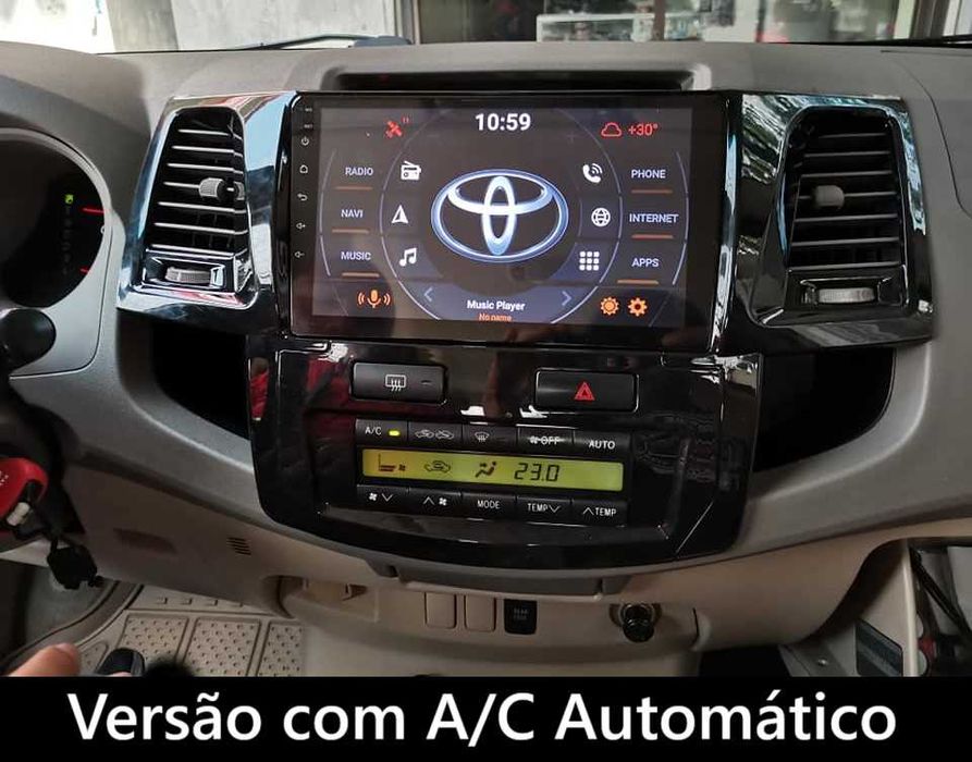 (NOVO) Rádio 2DIN • Toyota HILUX (2005 até 2015) • Android GPS 4+64GB