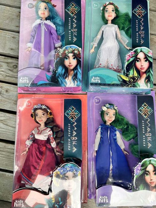 Лялька Мавка MD2201 в білій сукні, бузковій,блакитній, в націон.одязі