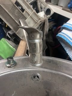 Zlew okrągły z baterią i syfonem 50cm