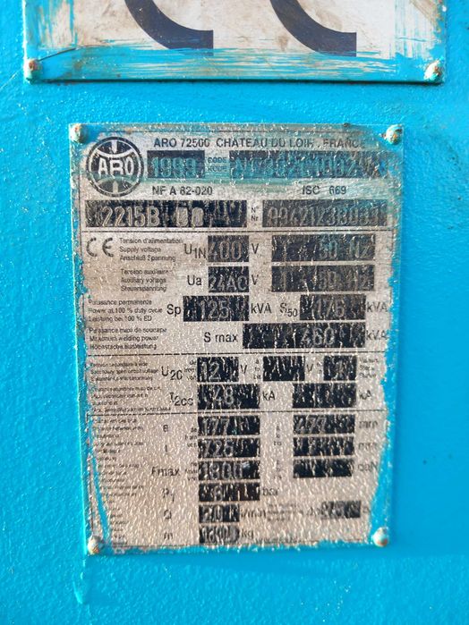 Máquina de soldar por pontos ARO 2215 B #FA86/1550