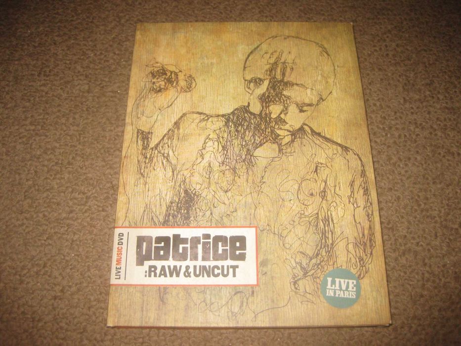 DVD do Patrice "Raw & Uncut - Live In Paris" Edição Especial/Digipack