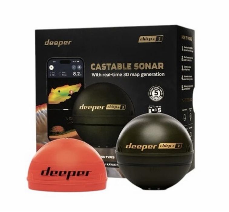 Deeper Chirp+ 3 ехолот для риболовлі, GPS