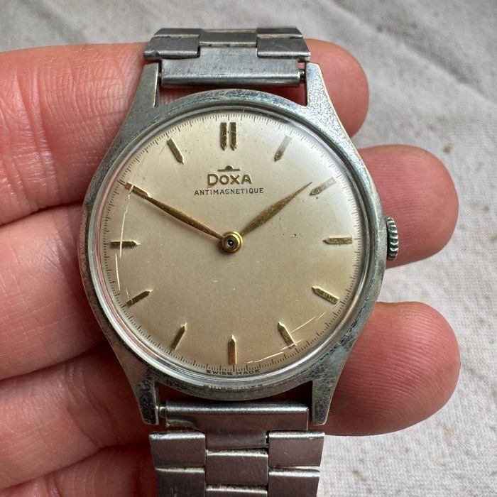 Zegarek Doxa Szwajcarski 17 Jewels Antimagnetic lata 50 te