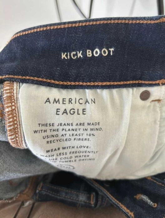 Джинси American Eagle Kick Boot, Mid Rise, Stretch, нові, US 4