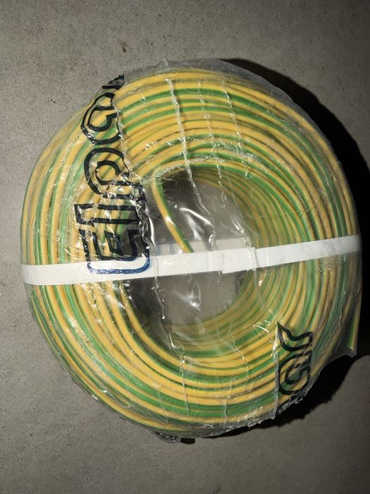 Kabel Linka żółta zielona 100 m