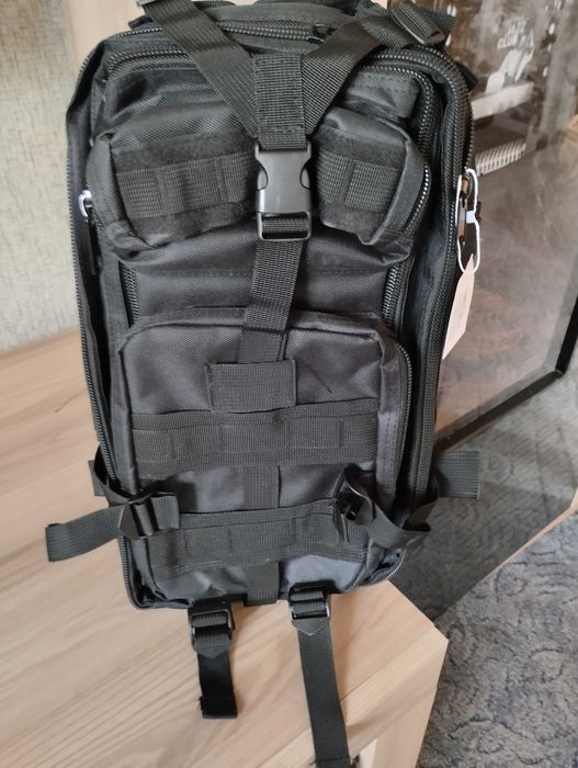 Тактичний рюкзак Tactic 1000D чорний для армії та активного відпочинку