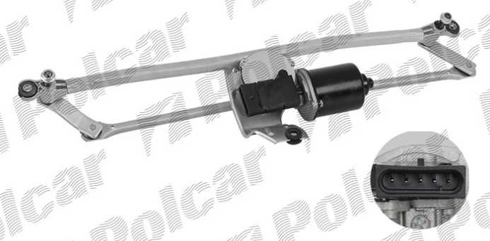 Motor e braços limpa vidros Fiat Doblo 2001 a 2010 46804975