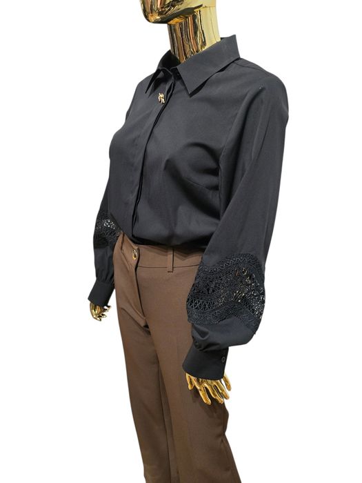 Koszula damska bawełniana MARGOT czarna rozmiar 42 Ksara