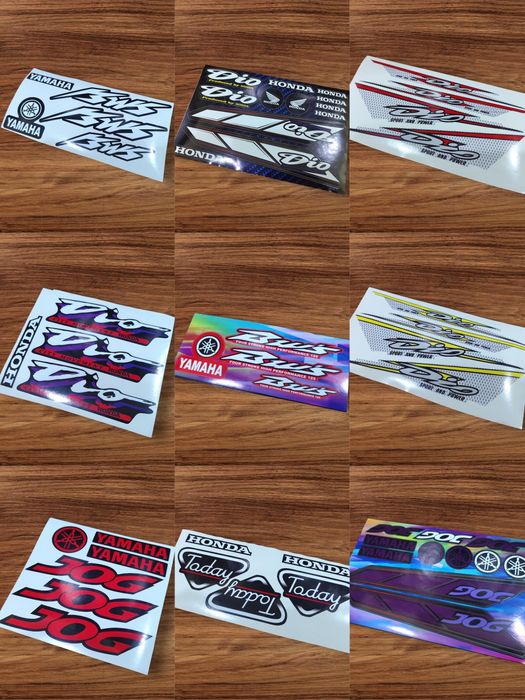 Наклейки на мотоцикл мопед скутер сузуки летс 2 Suzuki lets