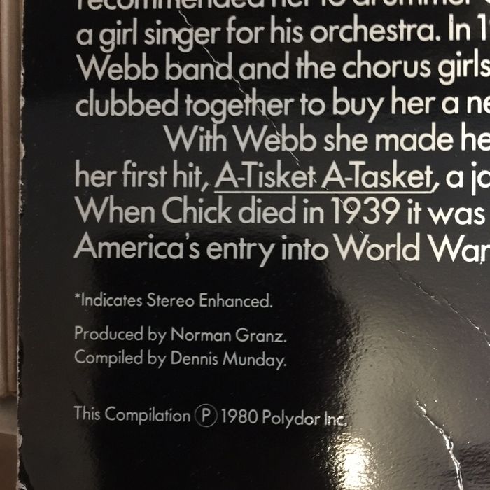 Vinil: Ella Fitzgerald - The Incomparable - 1980