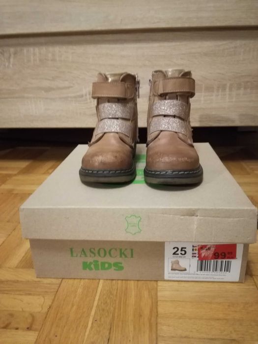 Buty zimowe (kozaki) dziecięce Lasocki Kids dla dziewczynki rozmiar 25
