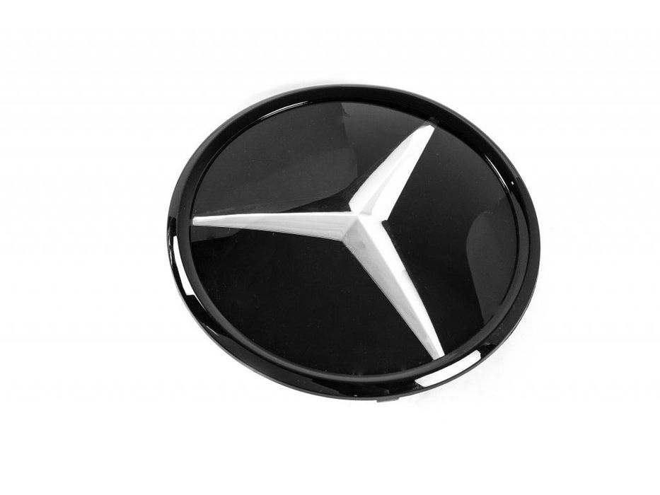 Mercedes E-сlass W213 2016-2023 рр. Передня емблема під склом, чорна окантовка a0008881000