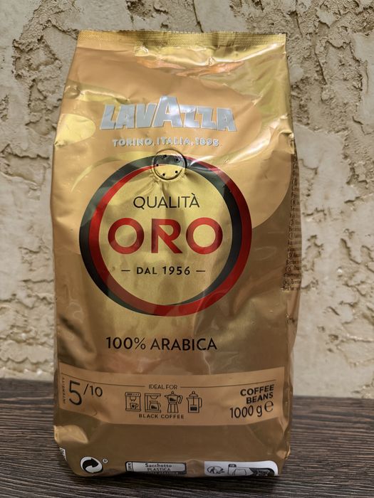 Зерновой кофе Lavazza ORO, кава зернова