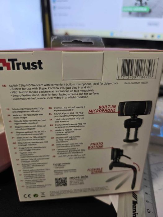 Trust Kamera internetowa Trino HD Video nowa HD 720P