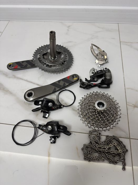 Grupa napęd Sram Truvativ XX Carbon 2x10  Oryginał Wzorowy stan