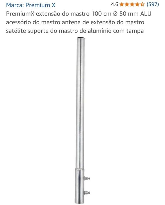 Mastro 100 mm e 50 mm Alumínio