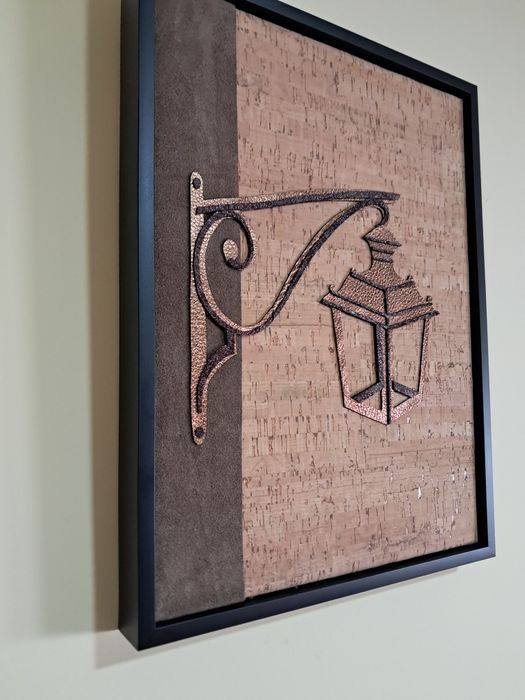 Tela abstrata com moldura Americana