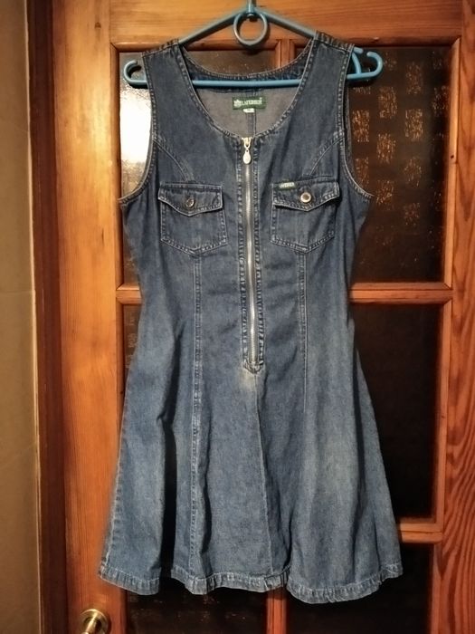 Джинсовый сарафан платье