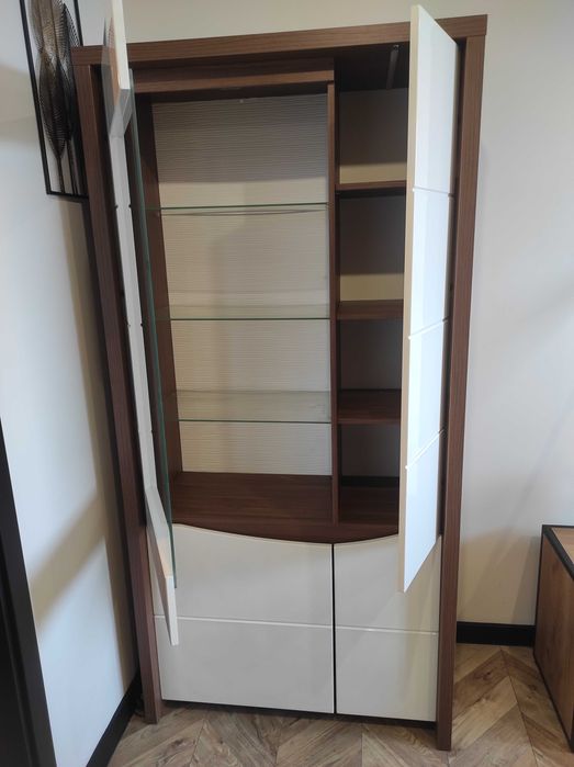 Szafa/witryna SAINT TROPEZ + Komoda SAINT TROPEZ STZK221