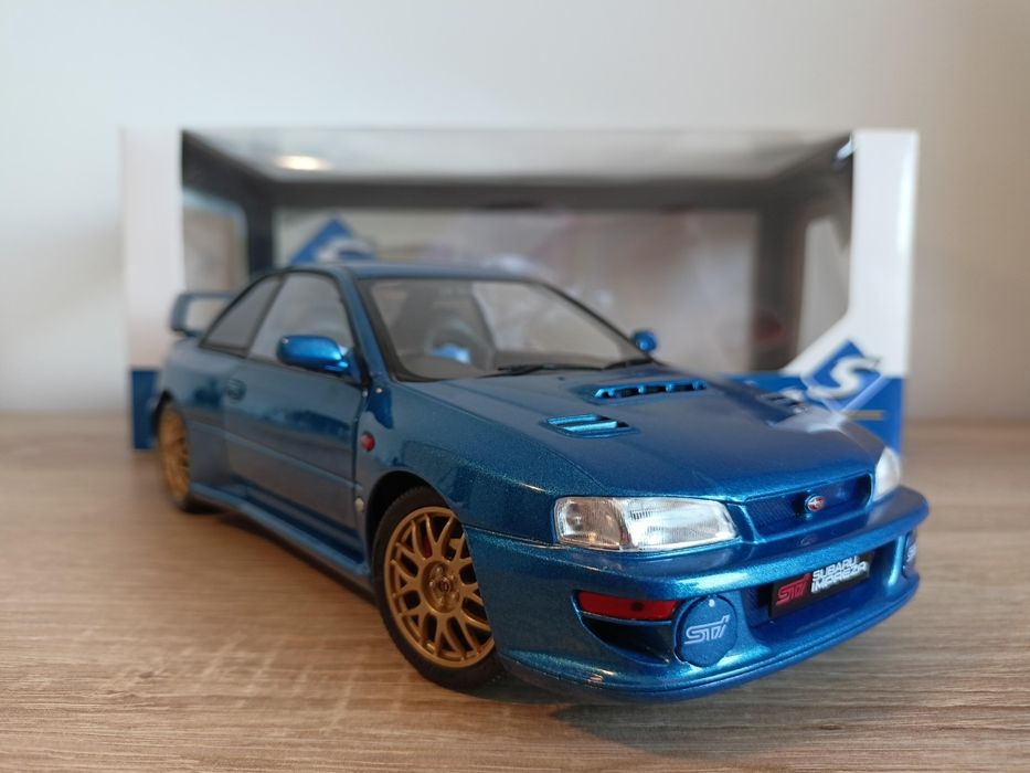 Subaru Impreza 22B STI model w skali 1:18 Solido/otwierane elementy