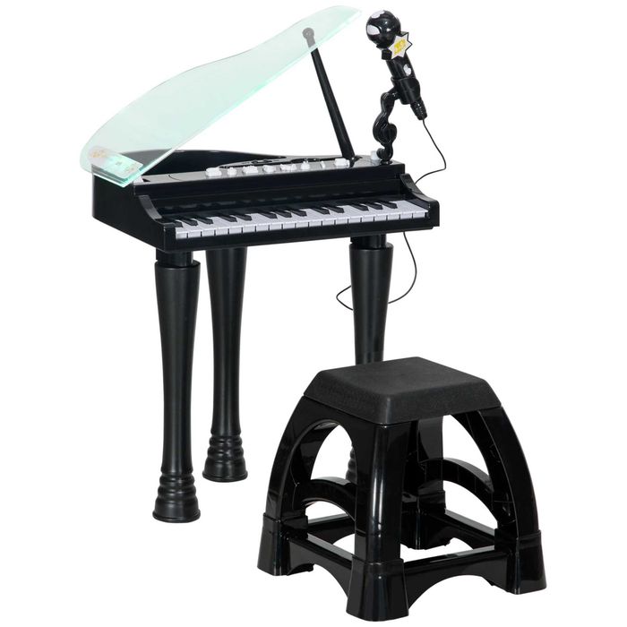 Piano Eletrónico para Crianças, Preto