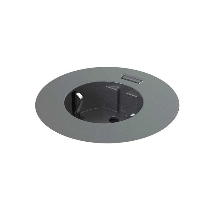 Mediaport 230V z ładowarką USB 60mm - nowy, nie używany