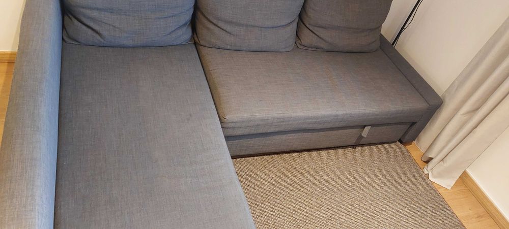 Sofá 3 lugares com chaise longue - Friheten Ikea