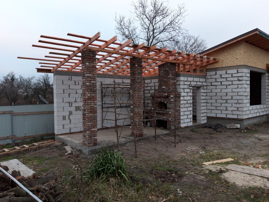 Строительные услуги, Бетонирование, Кровля, Кладка газобетона