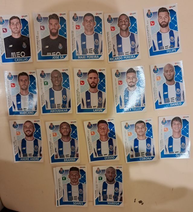 Panini, Vários lotes da Época 2017/2018, PORTES GRÁTIS.