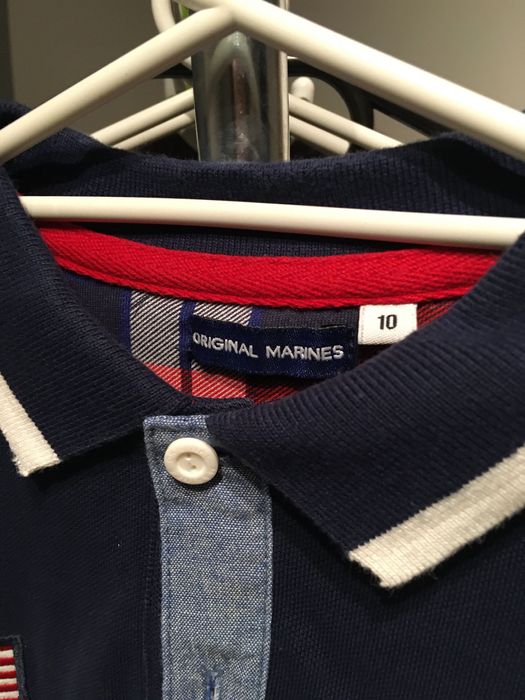 chłopięca koszulka polo z dł. rękawem rozm 140 Orginal Marines