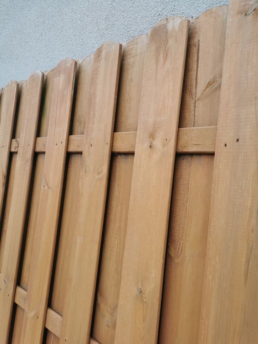 Płot drewniany deskowy holender 180 x 180 pergola