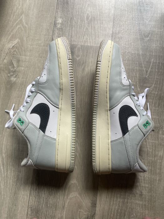 Кроссовки Nike Air Force 1 07 lv8 Low (Grey/White/Black) / Оригинал Найк Аир Форс DZ2522-001