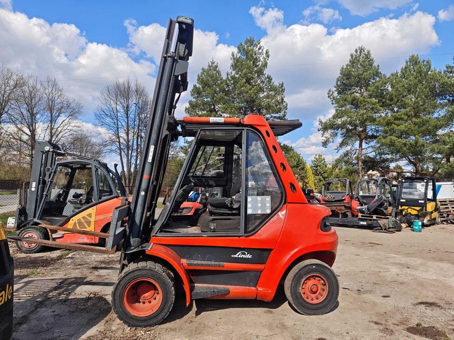 Wózek widłowy Linde H70D ,diesel, bliźniaki  7 ton  2002r ,  5,65m