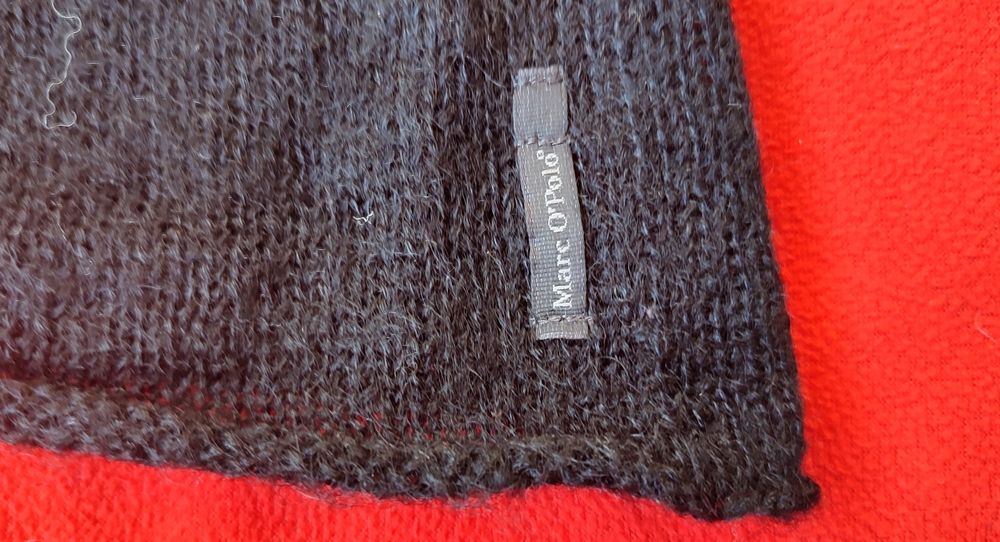 Sweter damski, czarny, rozpinany,  Marc O' Polo