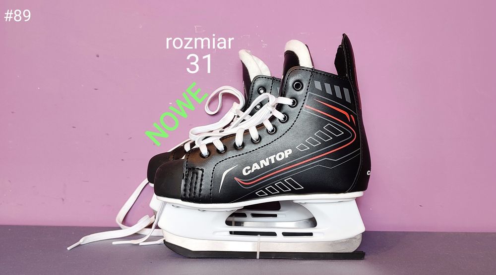 NOWE łyżwy hokejowe Cantop dla dzieci - rozmiar 31 - 20,9 cm [#89]