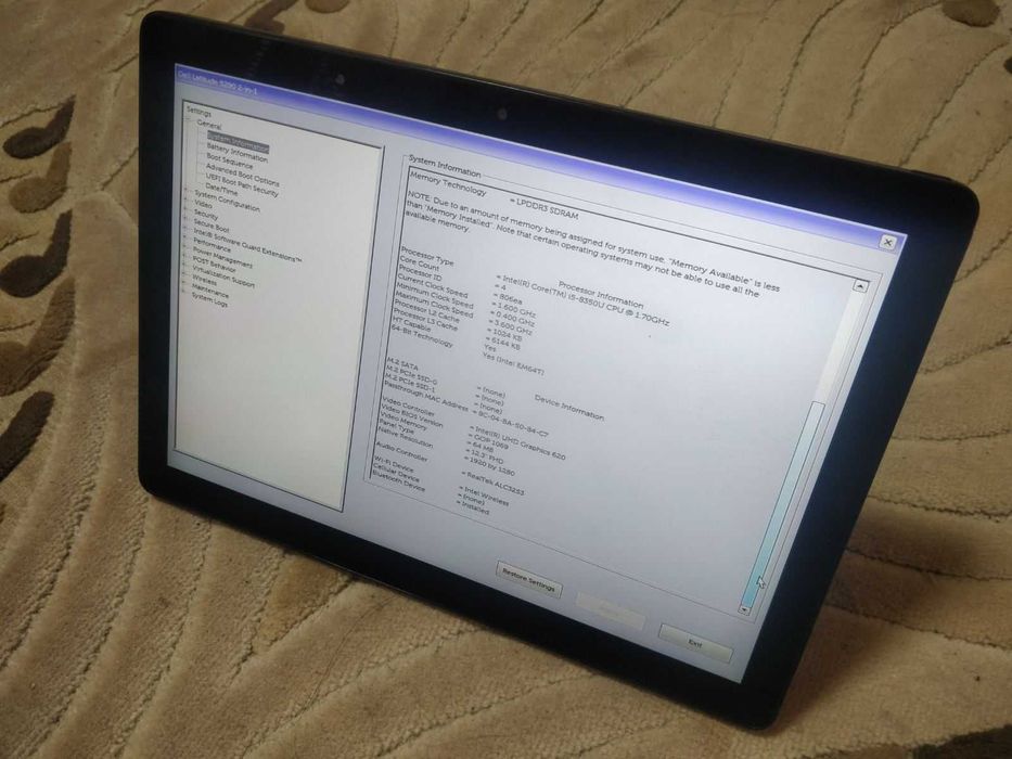 Планшет Dell Latitude 5290 i5/16/512