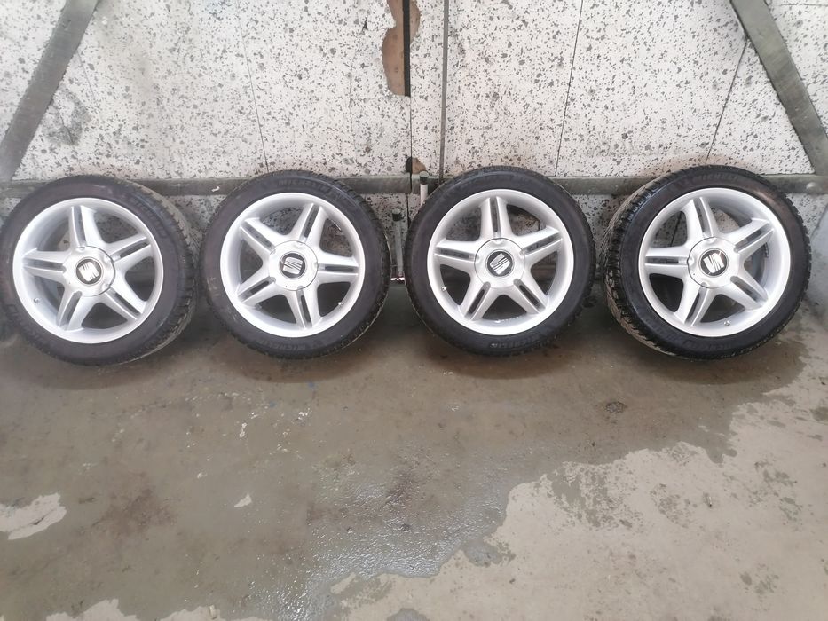 Felgi Koła opony zimowe Michelin Alpin6 225/45 17 5x100 Seat Vw Dot 23