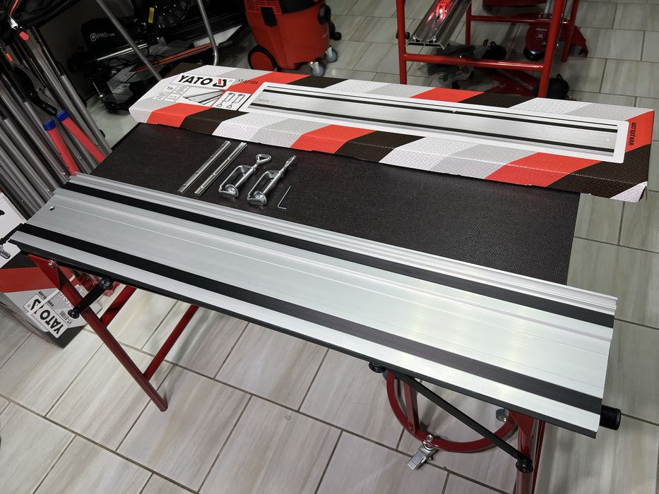 Направляющая шина YATO YT-821534 для пилы Алюминиевая 1 м  + струбцины