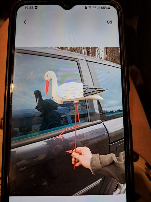 Bocian ogrodowy nowy