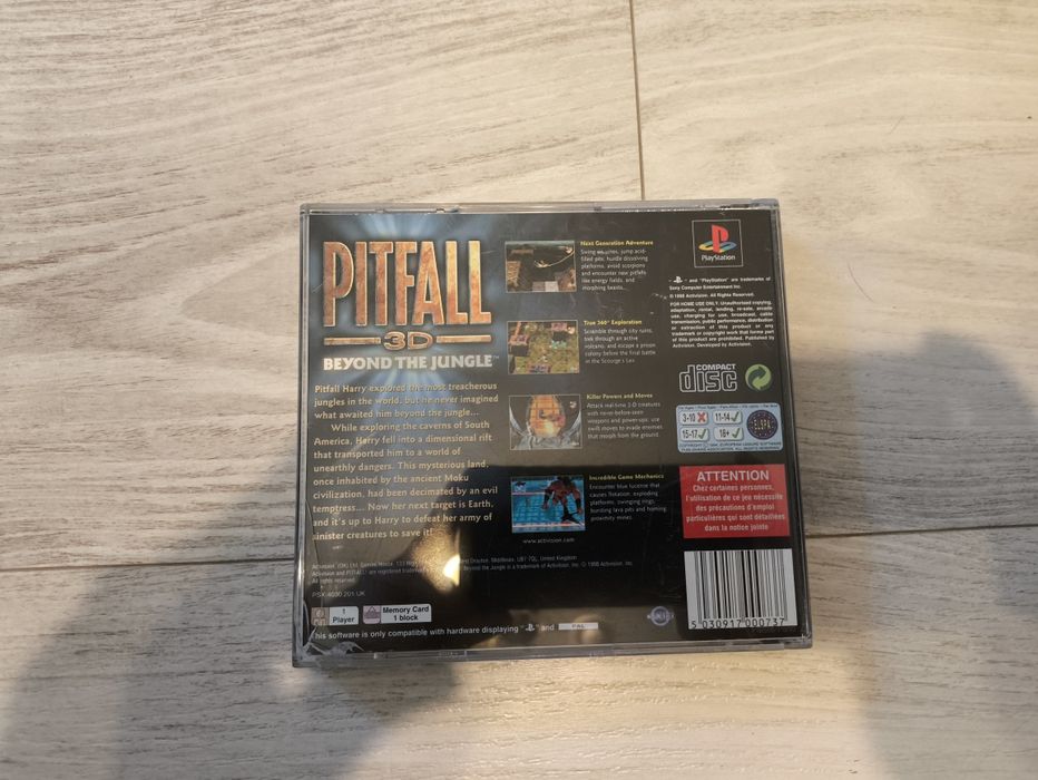 Pitfall 3D PSX PS One