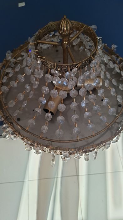 Candeeiro de cristal de teto