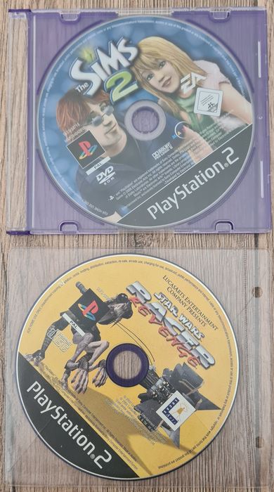 2 gry na Sony PlayStation 2 - Simsy 2 i Star Wars