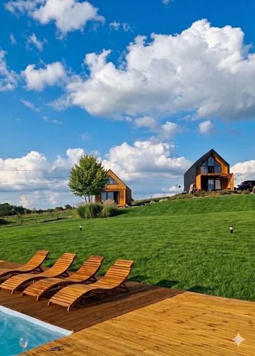 domek z jacuzzi, domek na wieczór panieński, domki z basenem dla 8 os,