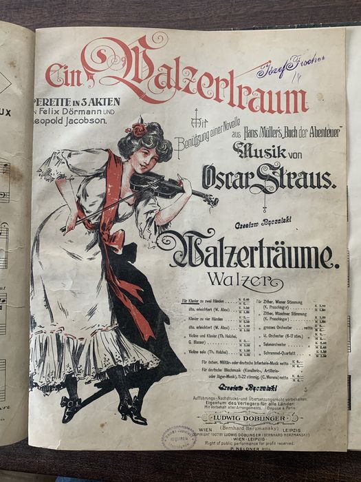 Stare nuty twarda oprawa koniec XIX pocz XX wieku antyk