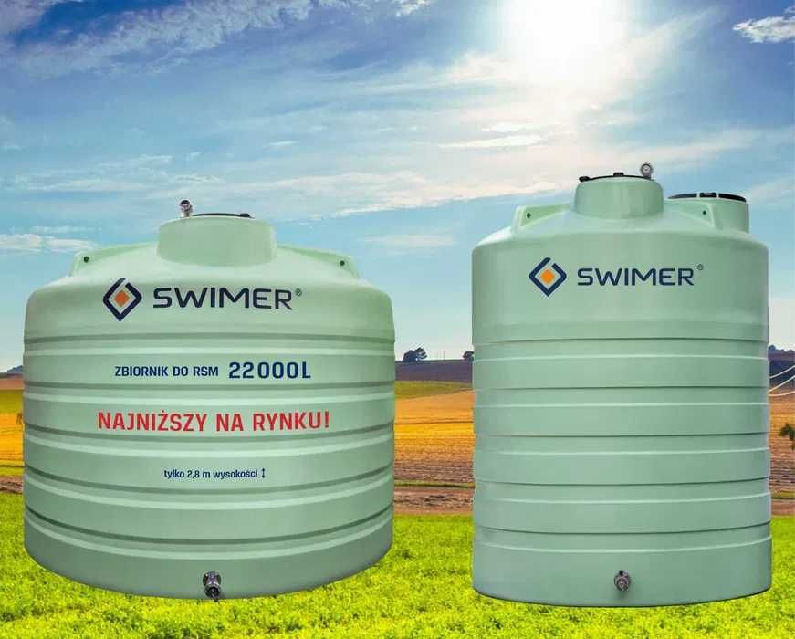 SWIMER zbiorniki 22000 L i 15000 L(zestaw) na nawozy RSM -PROMOCJA!